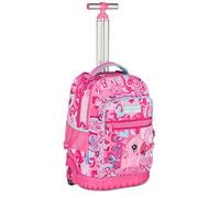 Mitama Trolley Run Extra Cutiecat, 33 litros, doble compartimento, rosa, bolsillos multifunción, niña, escuela primaria y media, tiempo libre y viajes