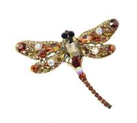 MITAR Broches de libélula Vintage de Cristal para Mujer, Broche de Insecto Grande, Pin, Vestido, Abrigo, Accesorios, joyería Bonita