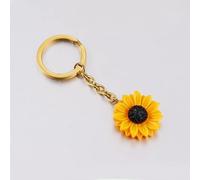 MITAR Llavero de Girasol, joyería Bonita de Oro Rosa para niñas, Accesorios de Equipaje DIY, Colgante de Acero Inoxidable, Regalos para Llaves de Coche