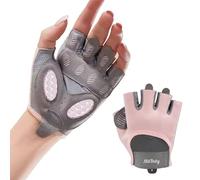 MitButy Guantes Gimnasio para Hombre y Mujer - Guantes sin Dedos para Gym, Crossfit, Pesas, Deporte & Fitness con Puntos Antideslizantes de Silicona para Agarre Seguro & Protección de la Palma