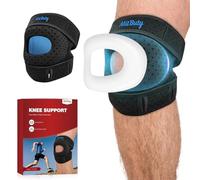 MitButy Rodilleras Menisco y Ligamento - Rodillera Ajustable con Patella Abierta y Gel para Rótula Integrado - Para Correr, Crossfit, Gym, Powerlifting, Artritis, Artrosis - Rodilleras Hombre y Mujer