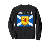 Mitchell - Bandera de Escocia con nombre de familia del clan escocés Sudadera