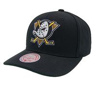 Mitchell & Ness Anaheim Ducks Black NHL Team Ground 2.0 Pro Snapback Cap - One-Size