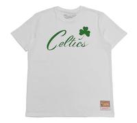 Mitchell & Ness Camiseta con logotipo de la NBA, Boston Celtic White, S