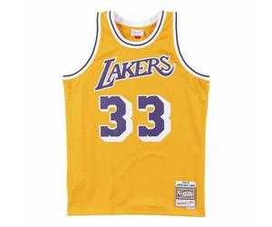 Mitchell & Ness Camiseta de Baloncesto Angeles Lakers 1984-85 Nº33 Kareem Abdul-Jabbar Amarillo S64106182 - EAN: 0697589235451