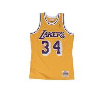 Mitchell & Ness Blusa Los Angeles Lakers para Hombre, Dorado, S