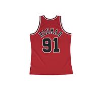Mitchell & Ness Camiseta de fútbol 'Chicago Bulls Road 1997-98 Dennis Rodman' azul / rojo / negro / blanco M azul / rojo / negro / blanco