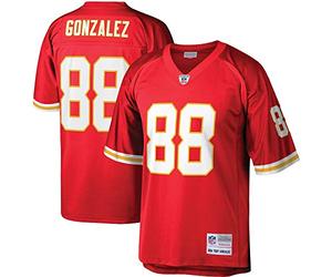 Mitchell & Ness Camiseta de fútbol de la NFL Legacy Kansas City Chiefs, Tony Gonzales 2004, Tony Gonzales Red, XXL