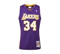 Mitchell & Ness Camiseta 'LA LAKERS - NBA SWINGMAN' amarillo / lila oscuro / blanco L amarillo / lila oscuro / blanco
