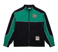 Mitchell & Ness Chaqueta de nylon de malla NBA - Chaqueta con cremallera de mercancía NBA, chaqueta de transición de verano para deportes - Boston Celtics, XL