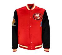 Mitchell & Ness- Chaqueta Varsity NFL Team Legacy Rojo/Negro- Jackets- Hombre- Multicolor- XL- Chaqueta Varsity NFL Team Legacy Rojo/Negro