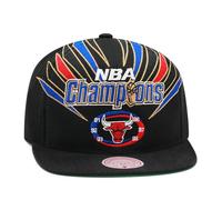 Mitchell & Ness Chicago Bulls 1998 NBA Champions Original Fit Strapback Gorra, color negro, talla única