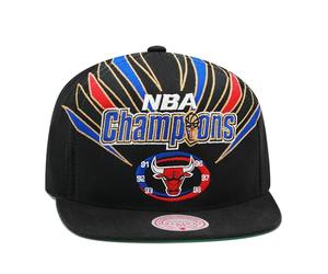Mitchell & Ness Chicago Bulls 1998 NBA Champions Original Fit Strapback Gorra, color negro, talla única