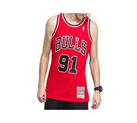 Mitchell & Ness Chicago Bulls Blusa para Hombre, Rojo (Scarlet), L