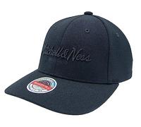 Mitchell & Ness Classic Red Pinscript Snapback, Black