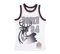Mitchell & Ness- Cracked Cement Swingman Jersey No 34 Ray Allen- Sport- Hombre- Blanco- XL- Cracked Cement Swingman Jersey No 34 Ray Allen