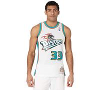 Mitchell & Ness Detroit Pistons Grant Hill 1998 Road Swingman Jersey, Blanco, Medium