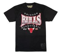 Mitchell & Ness Glow Up Camiseta de Manga Corta (NBA/Hardwood Classics), Negro - Chicago Bulls, M