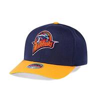 Mitchell & Ness Golden State Warriors Team Two Tone Red Line Solid Flex Snapback Cap, azul marino, Talla única