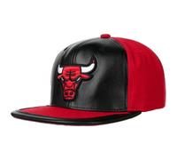 Mitchell & Ness Gorra Day One Snap Bulls& de béisbol Baseball (Talla única - Negro-Rojo)
