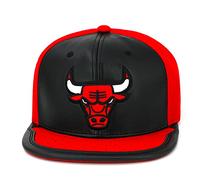 Mitchell & Ness Gorra Day One Snap Bulls& de béisbol Baseball (Talla única - Negro-Rojo)