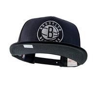 Mitchell & Ness - Gorra, diseño de los Brooklyn Nets de la NBA, color blanco y negro