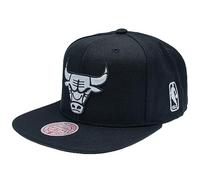 Mitchell & Ness Hombres Gorras/Gorra Snapback Black & White Chicago Bulls