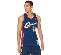 Mitchell & Ness Lebron James Camiseta, Azul Marino, XXL para Hombre