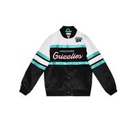 Mitchell & Ness M&N - Chaqueta de satén de peso pesado - SCRIPT Vancouver Grizzlies - M