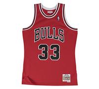 Mitchell & Ness Maillot NBA Swingman Road Bulls 97 Scottie Pippen Jersey, Rojo (Scarlet), M Hombres
