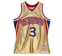 Mitchell & Ness NBA 75th Anniversary Swingman Jersey - #3 A. Iverson - Philadelphia 76ERS, Gold