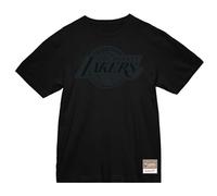 Mitchell & Ness NBA Black Tonal Print T-Shirt - Los Angeles Lakers, L