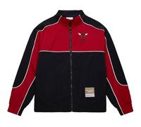 Mitchell & Ness NBA Chaqueta de nylon de malla NBA-Merch con cremallera para hombre, chaqueta de transición de verano, chaqueta deportiva - Chicago Bulls, M