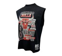 Mitchell & Ness NBA Chicago Bulls 3-Peat Champions Muscle Tank Top Negro Finals 1993, Negro , M