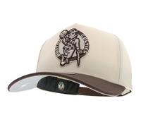 Mitchell & Ness NBA Fashion Basic 2T Pro Snapback Gorra Color Crema Blanco Ajustable Hombres Mujeres Niños Unisex Primavera Verano Otoño Invierno, Crema Boston Celtics, Talla única