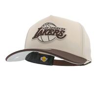 Mitchell & Ness NBA Fashion Basic 2T Pro Snapback Gorra Color Crema Blanco Ajustable Hombres Mujeres Niños Unisex Primavera Verano Otoño Invierno, Crema Los Angeles Lakers, Talla única