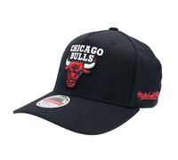 Mitchell & Ness NBA - Gorra de béisbol curvada, color negro, talla única, ajustable, para hombre, mujer, niños, unisex, primavera, verano, otoño, invierno, Chicago Bulls Black, Talla única