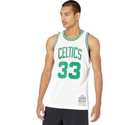 Mitchell & Ness Swingman Boston Cel Camiseta, Blanco/Gris, Large Unisex Adulto