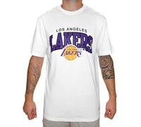 Mitchell & Ness NBA Hardwood Classics Team Arch T-Shirt - Los Angeles Lakers, Blanco, S