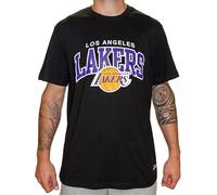 Mitchell & Ness NBA Hardwood Classics Team Arch T-Shirt - Los Angeles Lakers, Negro, XL