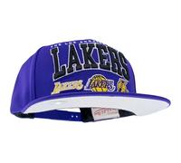 Mitchell & Ness NBA/HWC Champ Stack Gorra de Béisbol Snapback - LOS Angeles Lakers, Púrpura100% poliéster, Ajustable, Unisex, para Hombre, Mujer y niño, Primavera, Verano, otoño e Invierno