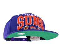 Mitchell & Ness NBA/HWC Champ Stack Gorra de Béisbol Snapback - Phoenix Suns, Púrpura, 100% poliéster, Ajustable, Unisex, para Hombre, Mujer y niño, Primavera, Verano, otoño e Invierno