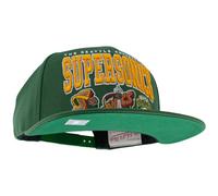 Mitchell & Ness NBA/HWC Champ Stack Gorra de Béisbol Snapback - Seattle Supersonics, Verde, 100% poliéster, Ajustable, Unisex, para Hombre, Mujer y niño, Primavera, Verano, otoño e Invierno