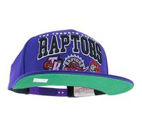 Mitchell & Ness NBA/HWC Champ Stack Gorra de Béisbol Snapback - Toronto Raptors, Púrpura, 100% poliéster, Ajustable, Unisex, para Hombre, Mujer y niño, Primavera, Verano, otoño e Invierno