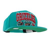 Mitchell & Ness NBA/HWC Champ Stack Gorra de Béisbol Snapback - Vancouver Grizzlies, Turquesa, 100% poliéster, Ajustable, Unisex, para Hombre, Mujer y niño, Primavera, Verano, otoño e Invierno