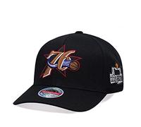 Mitchell & Ness NBA/HWC - I Love This Game - Gorra clásica roja Snapback, Philadelphia 76ers, negro, Talla única