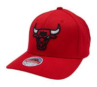 Mitchell & Ness NBA/HWC Team Ground 2.0 Classic Red Curved Snapback - Chicago Bulls, Rojo