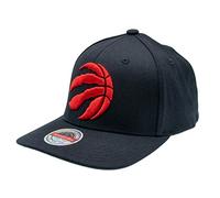Mitchell & Ness NBA/HWC Team Ground 2.0 Classic Red Curved Snapback - Toronto Raptors, Negro