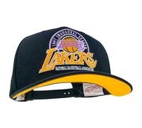 Mitchell & Ness NBA Inaugural Team Pro Crown Snapback - Gorra ajustable para hombre, mujer, niños, unisex, primavera, verano, otoño, invierno, LOS ANGELES LAKERS - Negro, Talla única