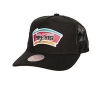 Mitchell & Ness NBA Monogram Trucker Cap HWC San Antonio Spurs, Negro , Talla única